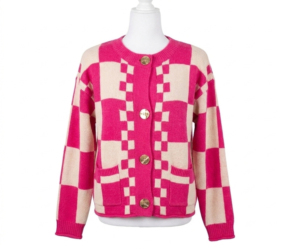 NEW JODIFL the pop quiz cardigan in pink